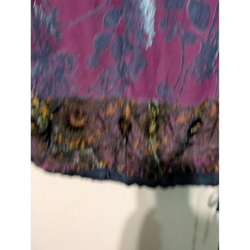 Tiny Anthropologie Lace Burnout Velvet Mixed Media Sleeveless Top Purple Blue‎ L - Picture 14 of 16
